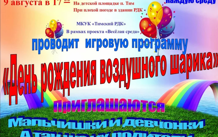 День рождение воздушного шарика. День рождение воздушного шарика.